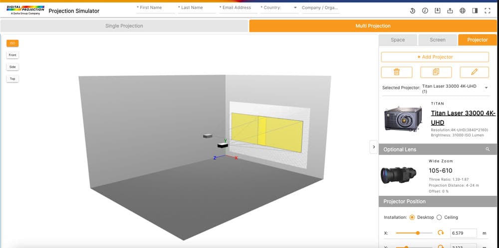 Digital Projection lanza una herramienta para facilitar la elección del proyector